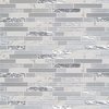 Msi Whistler Ice Interlocking 11.81 In. X 12 In. X 8Mm Glass Mesh-Mounted Mosaic Tile, 10PK ZOR-MD-0156